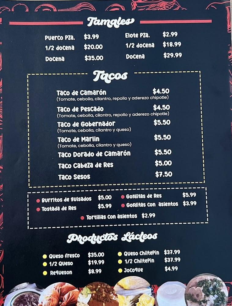 Only Sinaloa Menu image 1