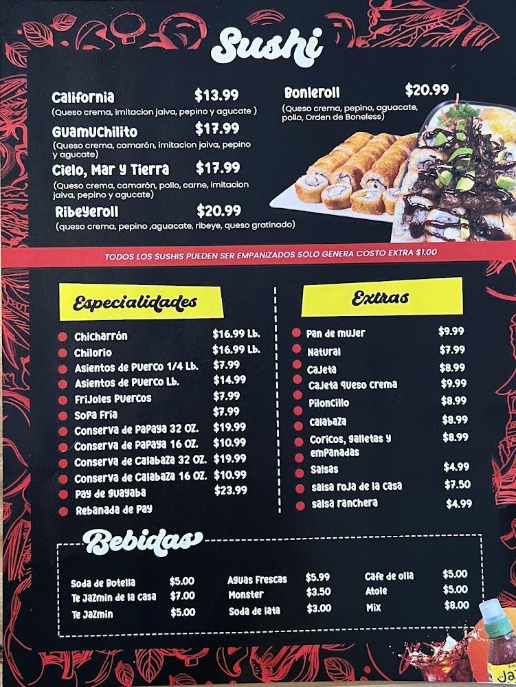 Only Sinaloa Menu image 3